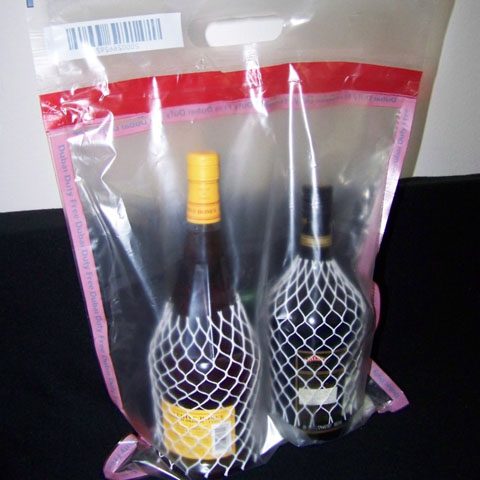 Упаковка алкоголя для ручной клади из Duty Free